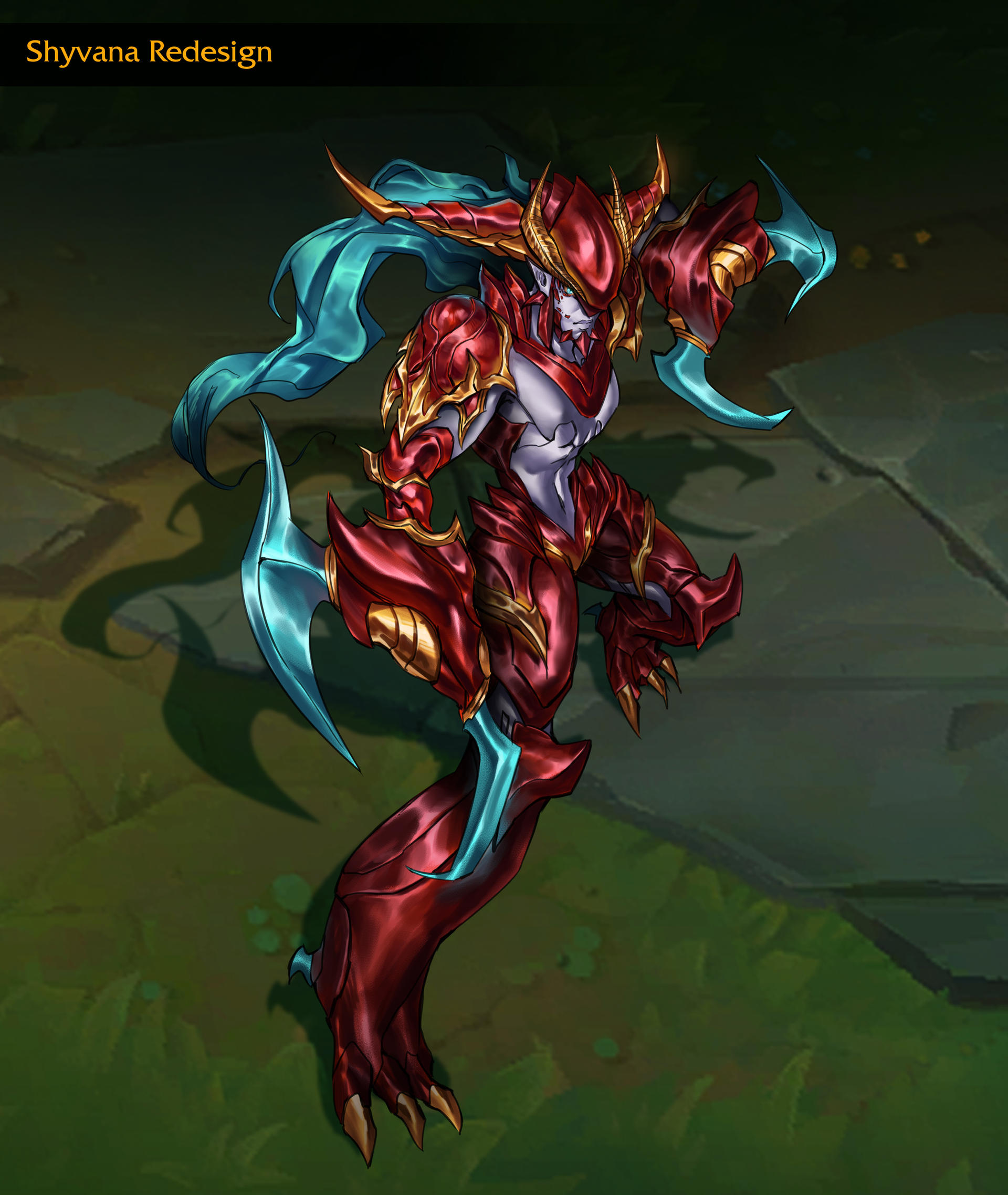 New Shivana Rework Shyvana League Of Legends Rework