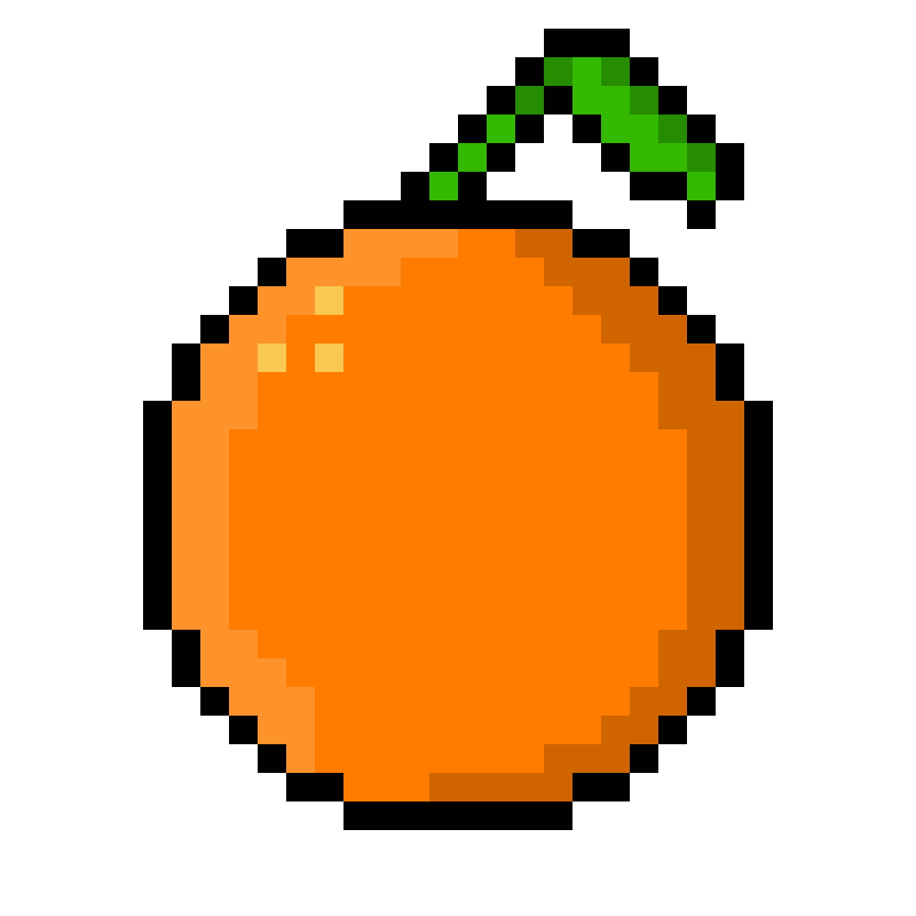 Pixilart - Orange Pixel Cat by Tygur8v