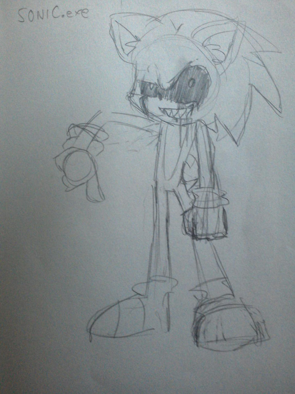 Sonic.EXE Sketch by CrystalStar202 on DeviantArt