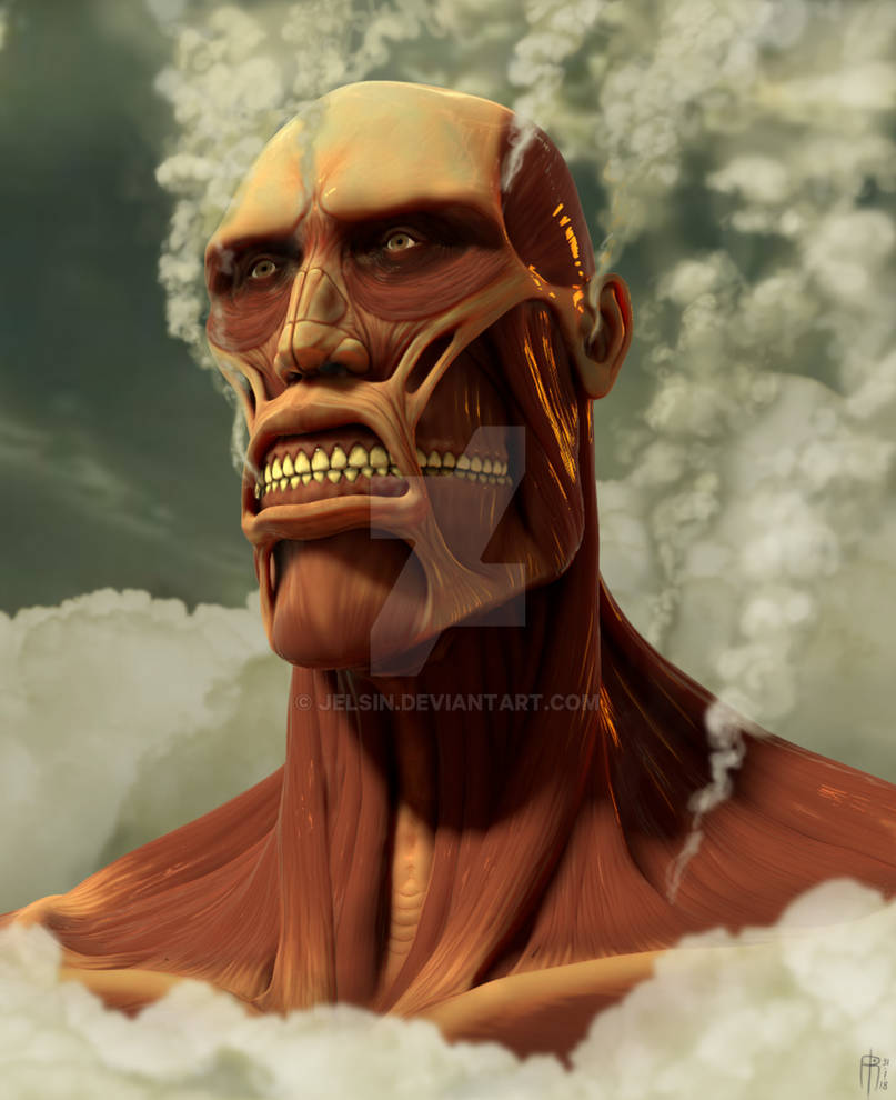 Colossal titan bust