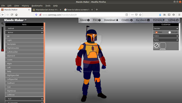 My Mandalorian armor design rough draft