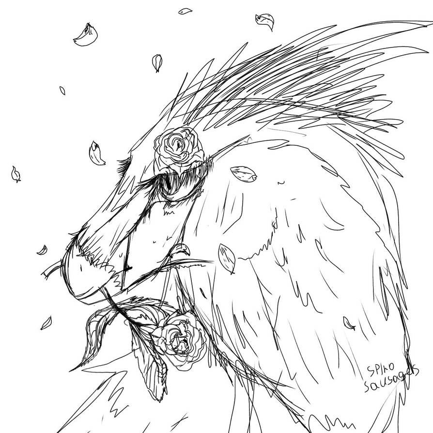 Rose Raptor Rose raptor (sketch) by spinosausages on DeviantArt