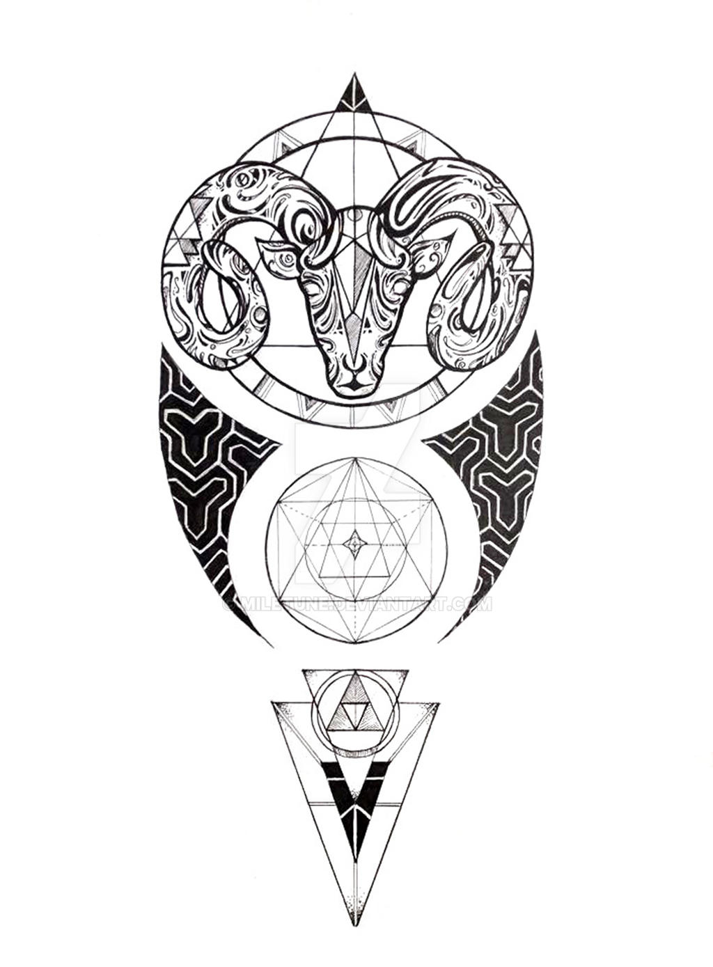 Aries tattoo design by Miletune on DeviantArt