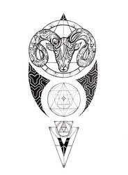 Aries tattoo design