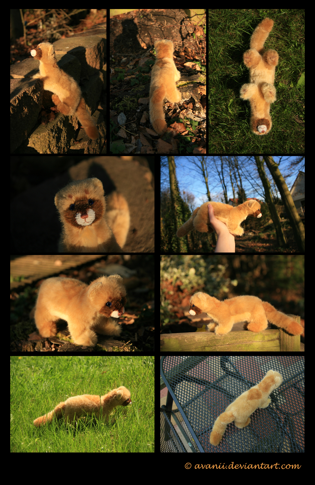 Plushie: Sibirica the Siberian weasel 2