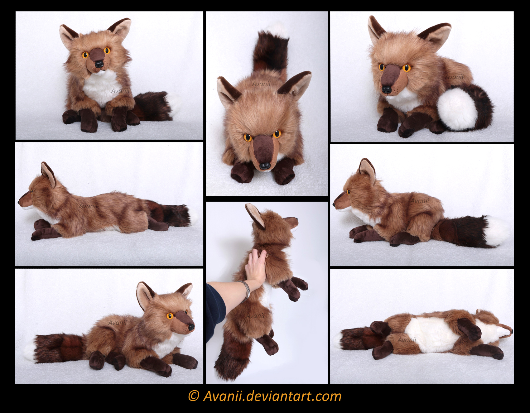 Plushie Commission: Homer the Fox by Avanii