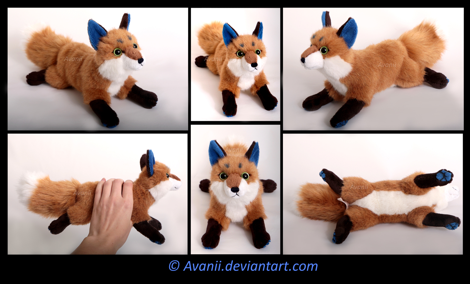 Plushie Commission: Fox by Avanii