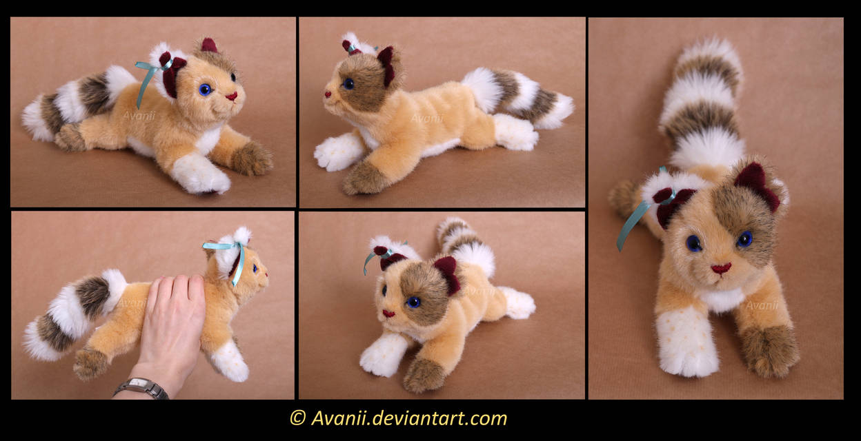 Plushie Commission: Dragonblaze the Cat by Avanii