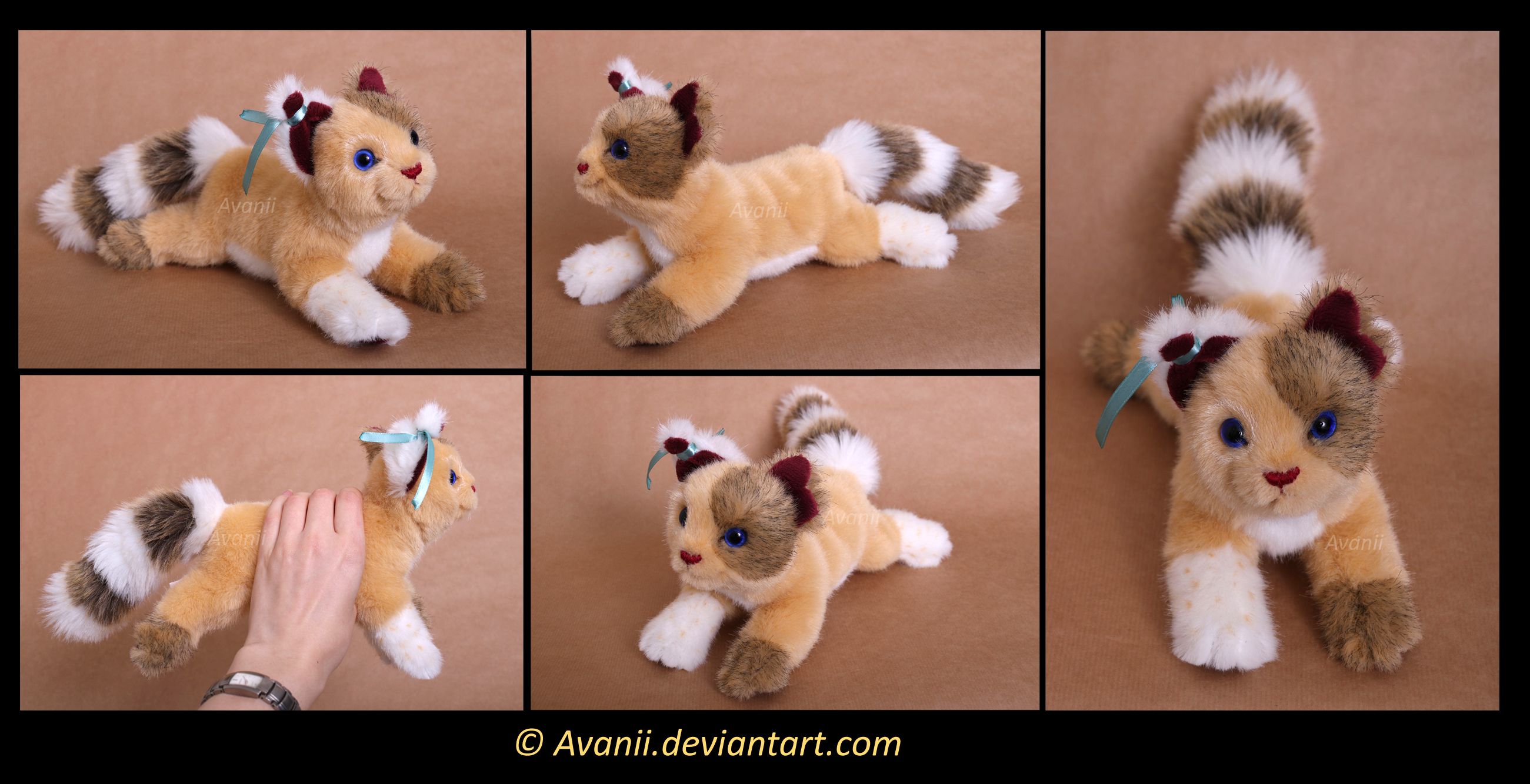 Plushie Commission: Dragonblaze the Cat by Avanii