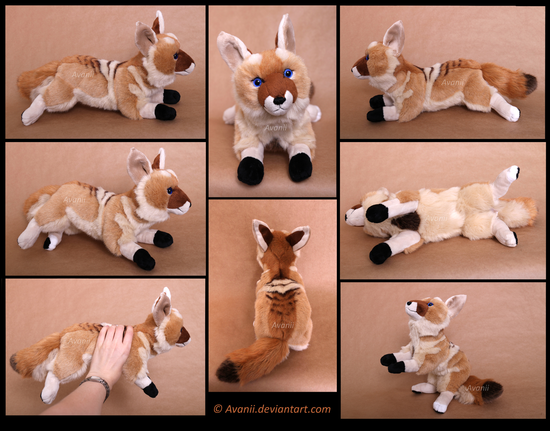 Plushie Commission: Rewind the Coyote by Avanii