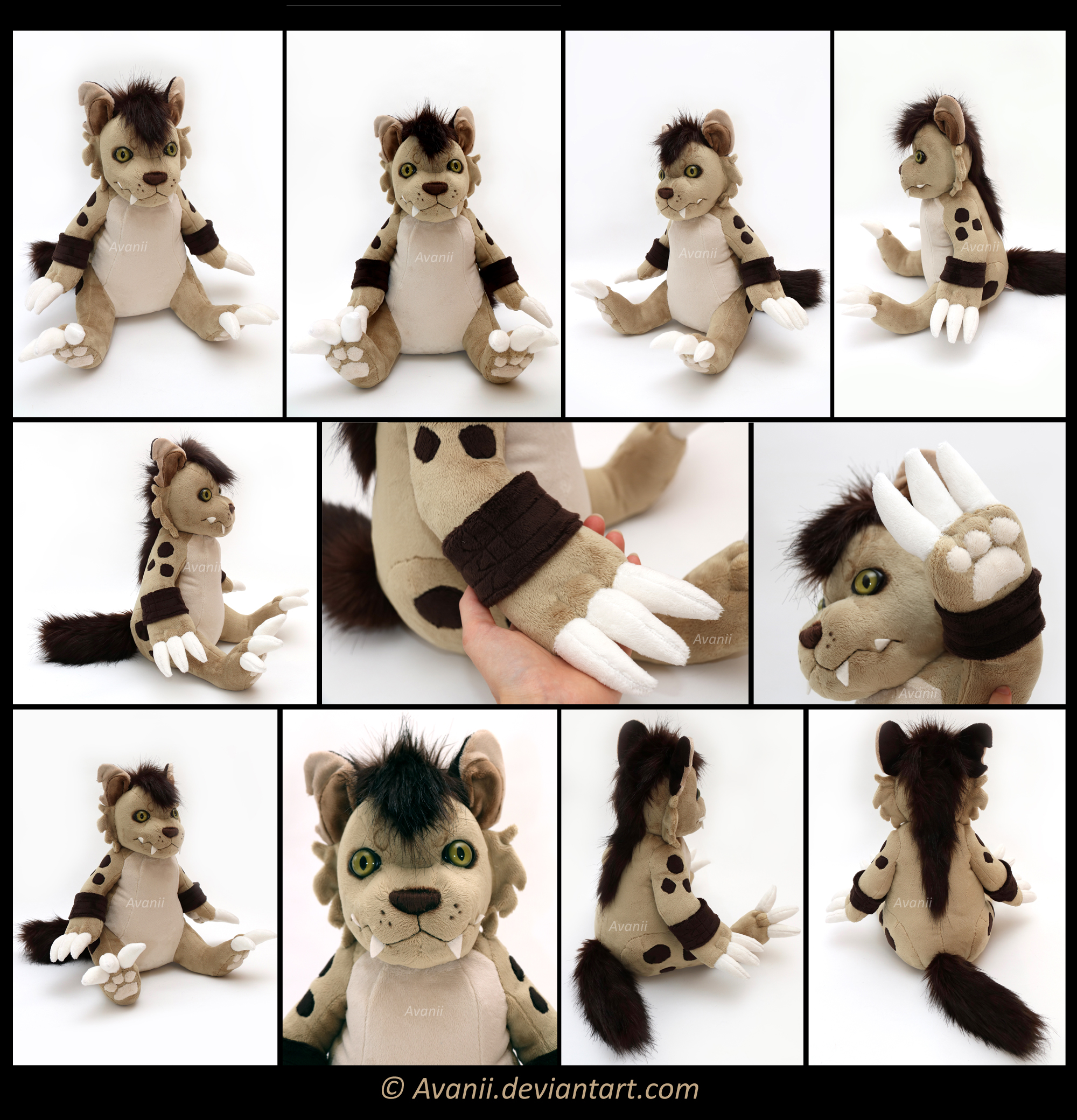 Plushie Commission: Hyenamon by Avanii