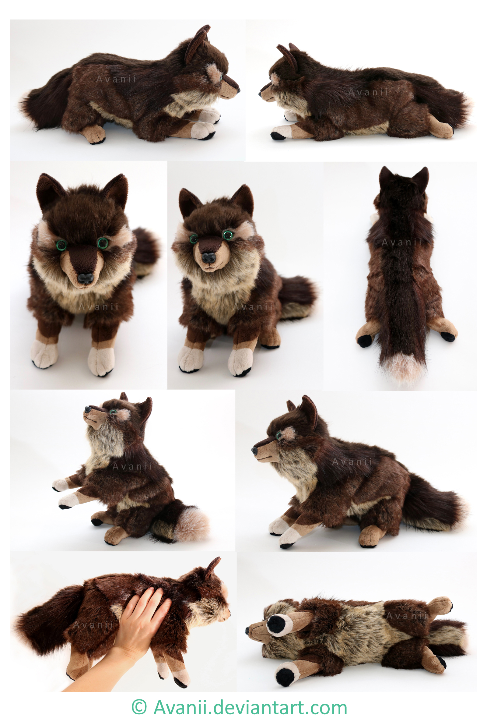 Plushie Commission: Adamar the Wolf by Avanii