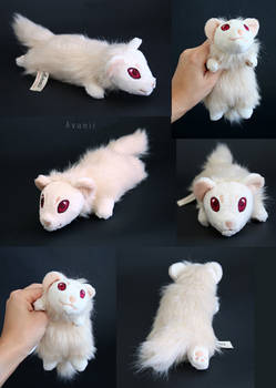 Plushie: Albino Ferret Floppy