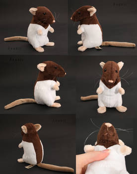 Plushie: Brown Hooded Rat