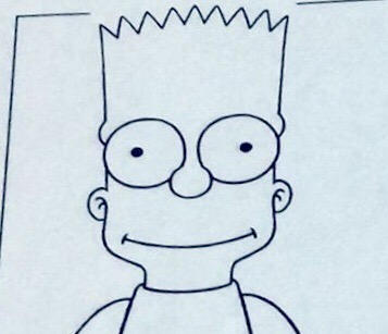 Bart Simpson Front View Face by ChrisSalinas35 on DeviantArt