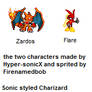 Zardos and Flare sprites