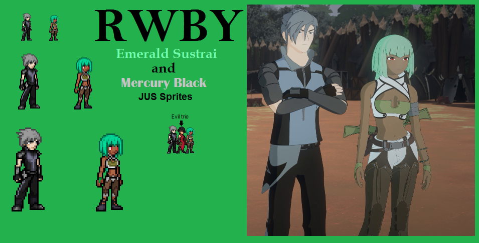 Rwby Emerald And Mercury Jus Sprites By Firenamedbob On Deviantart Rwby Emerald And Mercury Jus Sprites By Firenamedbob On Deviantart
