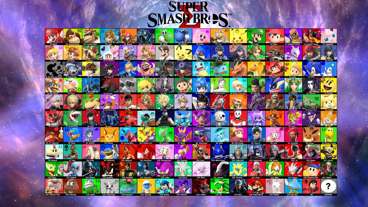 Ssb Sigma SSB-Sigma roster (Take 3) by firenamedBob on DeviantArt