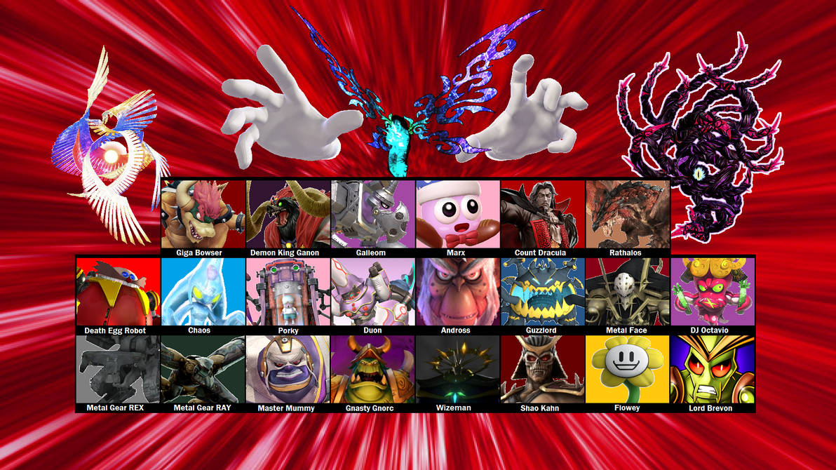 Ssb Sigma SSB-Sigma boss roster by firenamedBob on DeviantArt