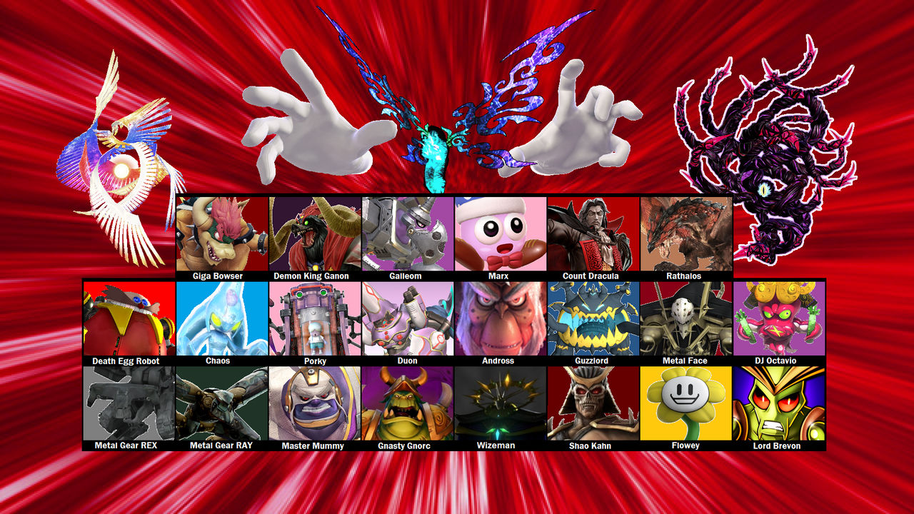 Ssb Sigma SSB-Sigma boss roster by firenamedBob on DeviantArt