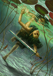 Lady of the Lake Gwent Card by DanielaIvanova