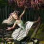 The dryad of the dogwood tree