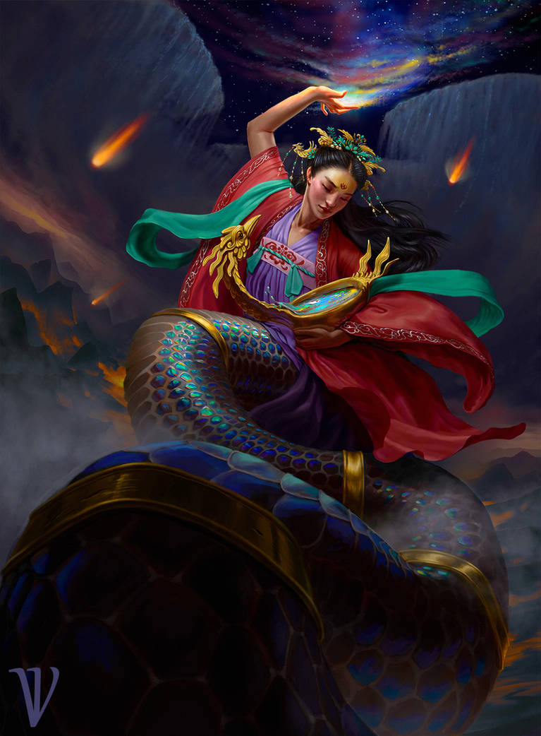 Nu Wa, mother goddess mending the heavens