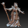 Necromancer lich lord miniature for 3d printing