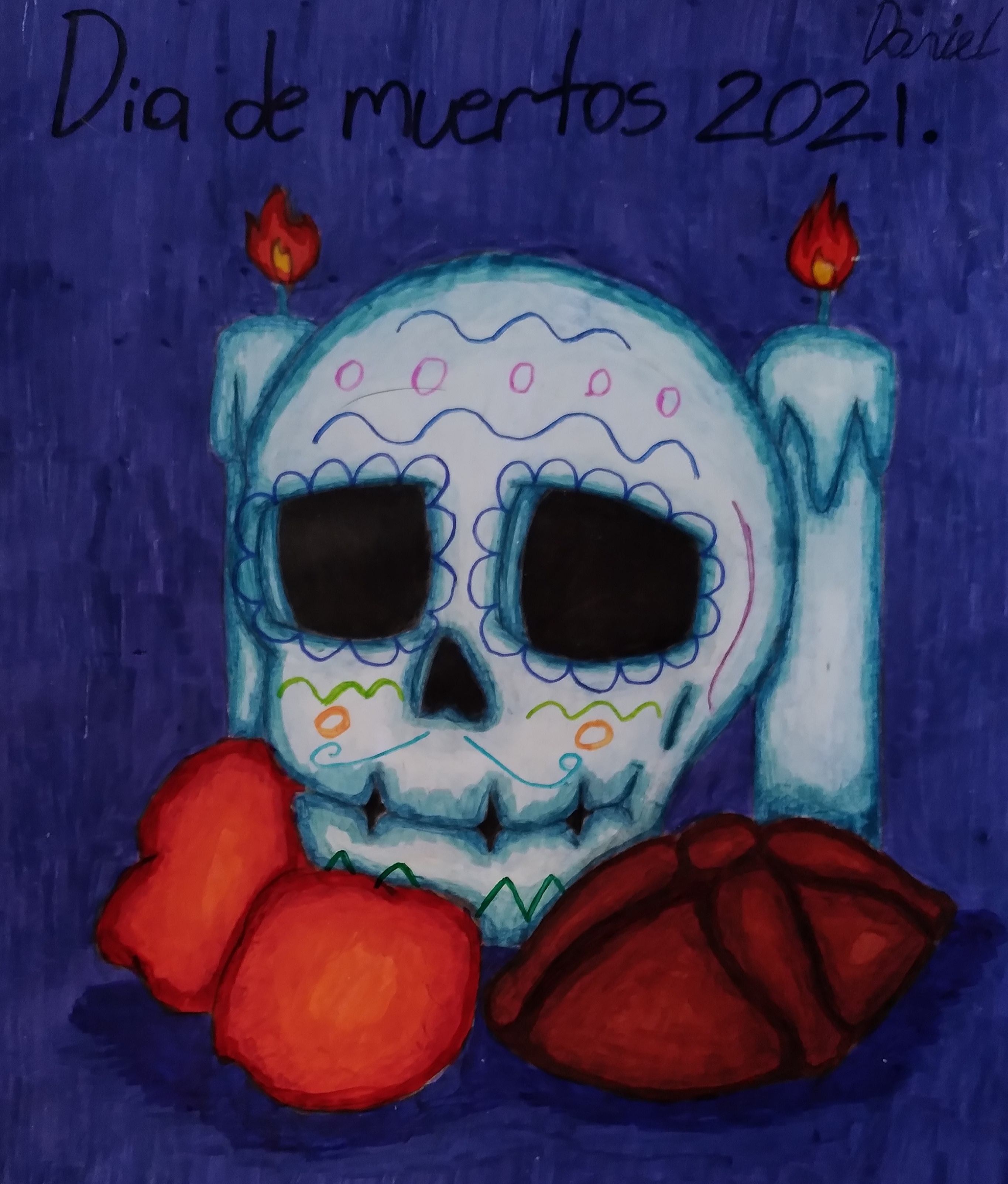 Dibujo para ofrenda de da de muertos. by SanchezEscoba on DeviantArt