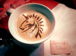 Coffee Art: Unicorn by Deboir