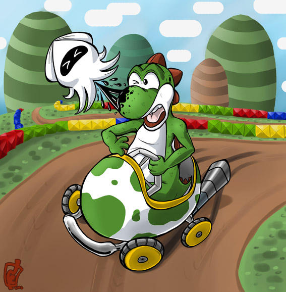 Super Yoshi Kart by senshuu on DeviantArt