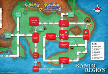 Pokemon Kanto Map HGSS