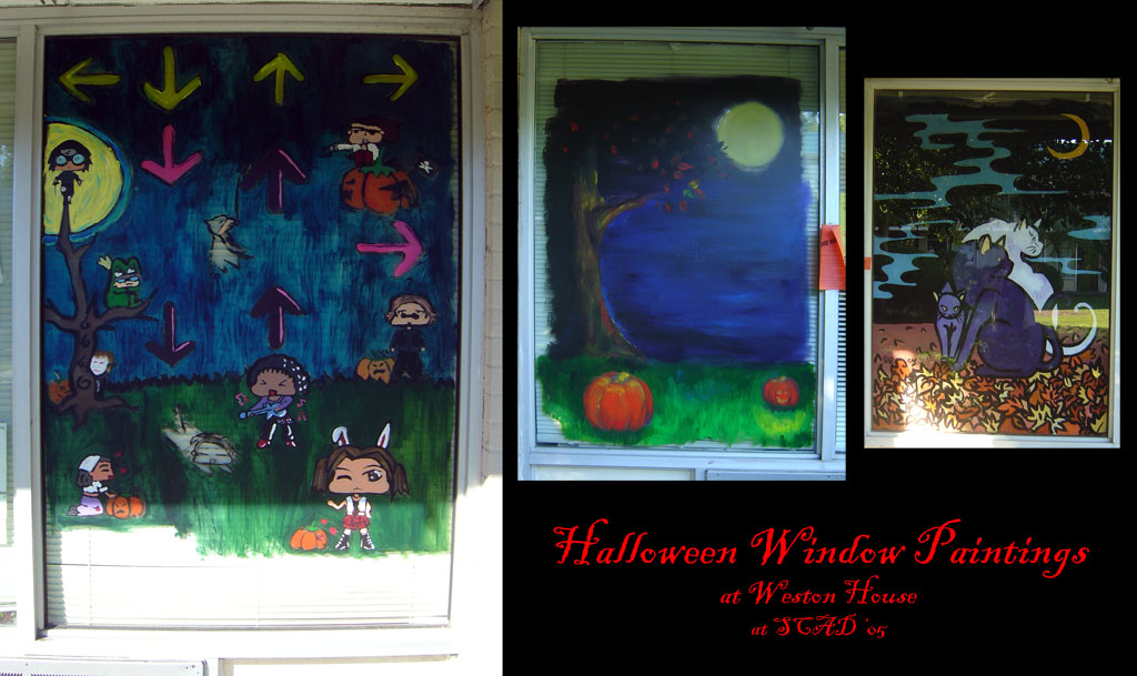 Halloween Window Paintings