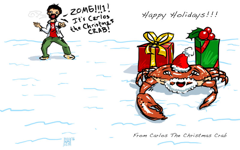 Carlos The Christmas Crab