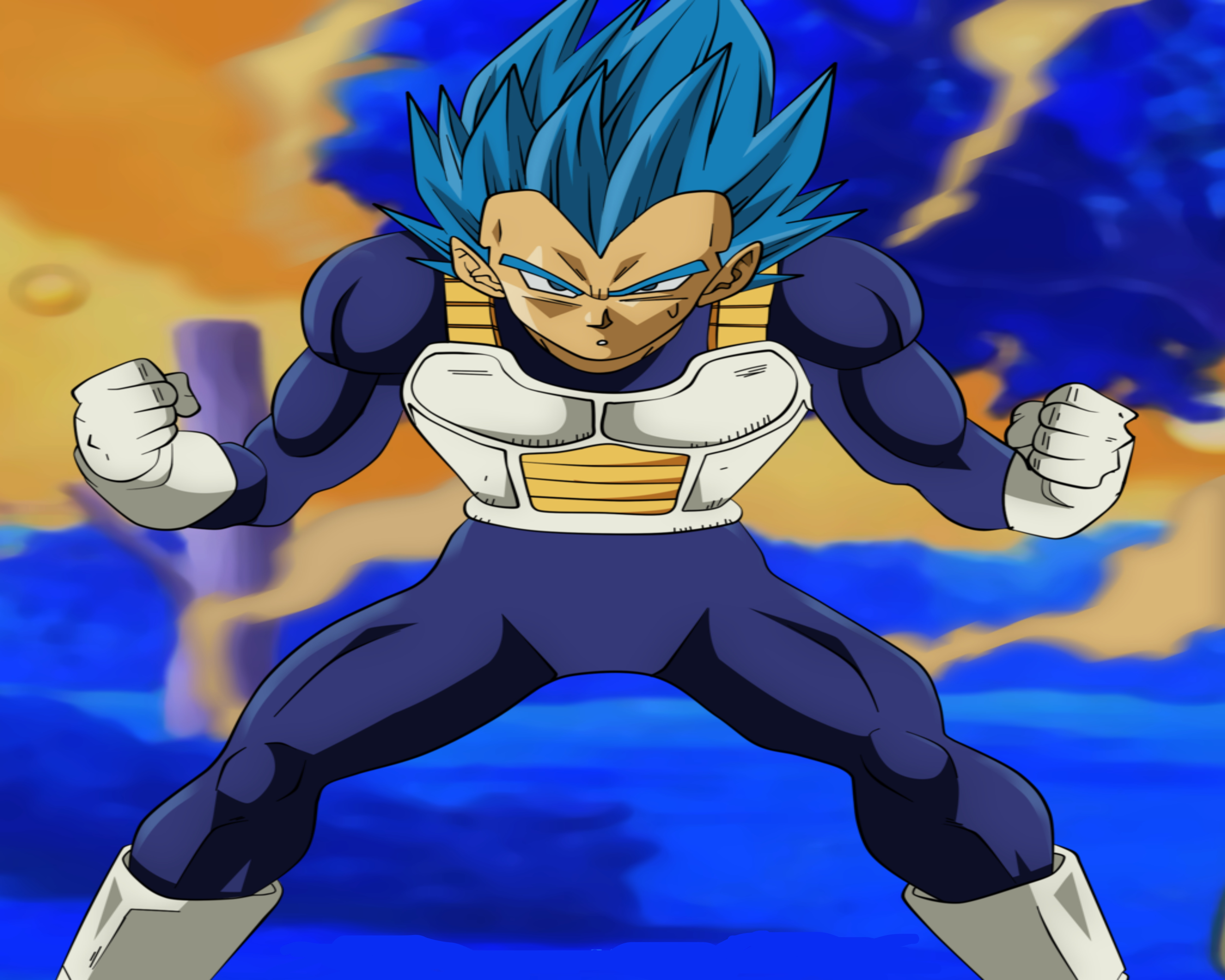 Vegeta Super Sayajin Blue Full Power ( desenho) by DaishinkanART on  DeviantArt