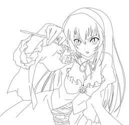 Suigintou +.+ Lineart