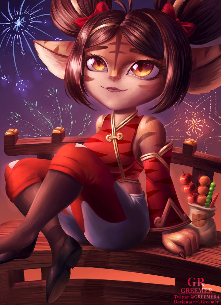 Firecracker Tristana and Lunar revel by GGreemer on DeviantArt