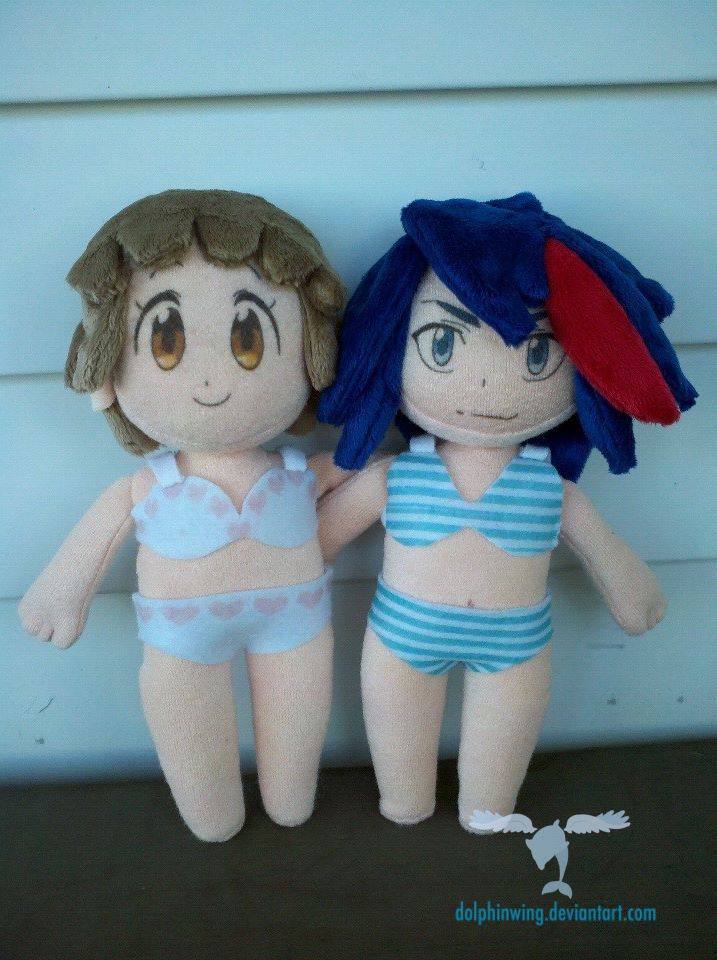 Kill La Kill Ryuko and Mako plush