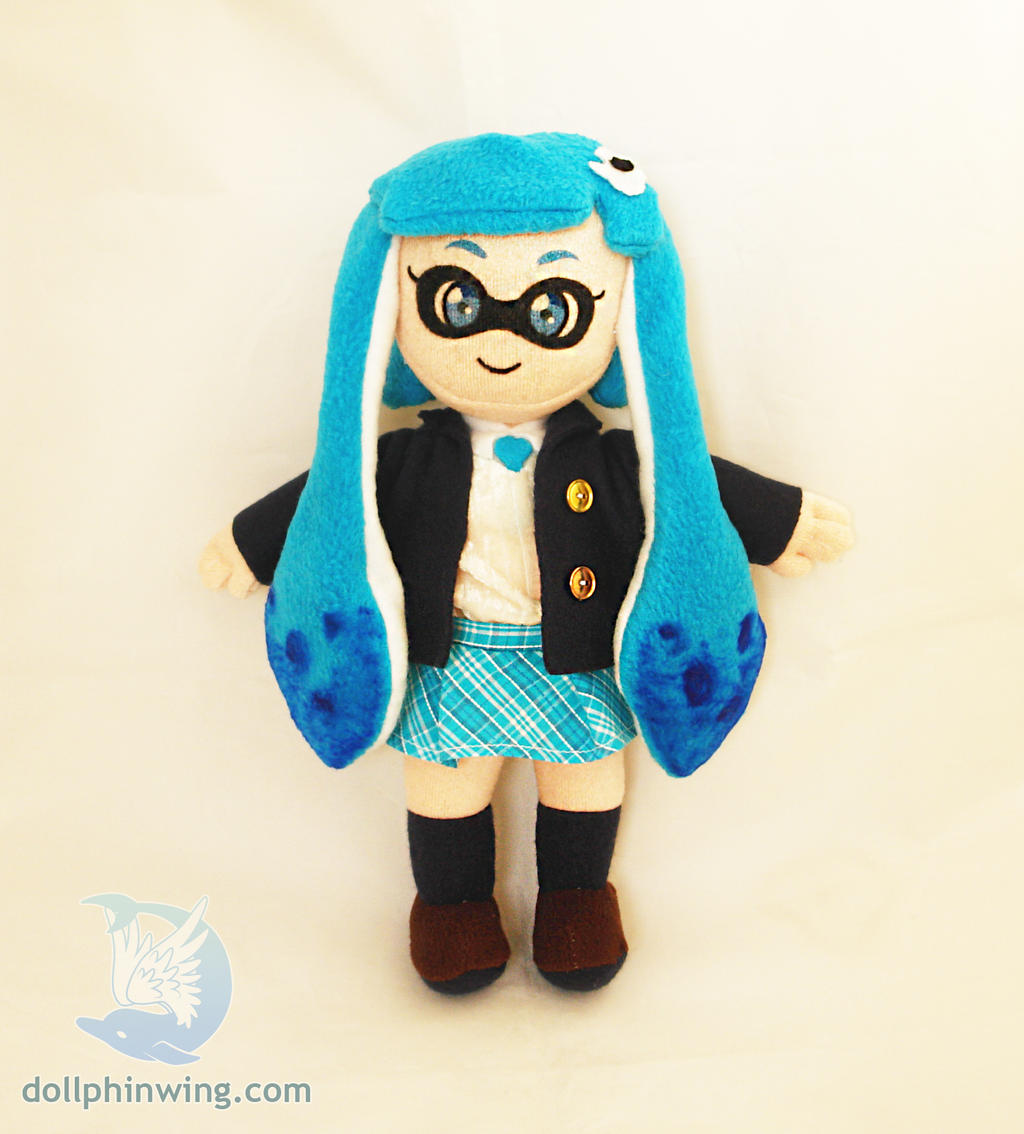 Chibi Schoolgirl Inkling Plushie by dollphinwing on DeviantArt