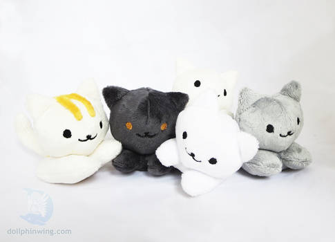 Neko Atsume Plushies (Pattern Available)