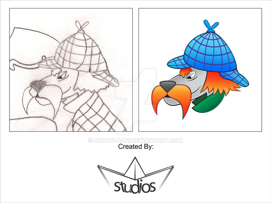 Usman Rafi Sketch To Vector Character by usman-rafi on DeviantArt