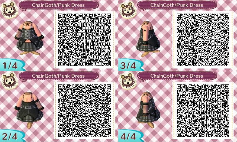 AC:NL QR Chain Goth Punk Dress