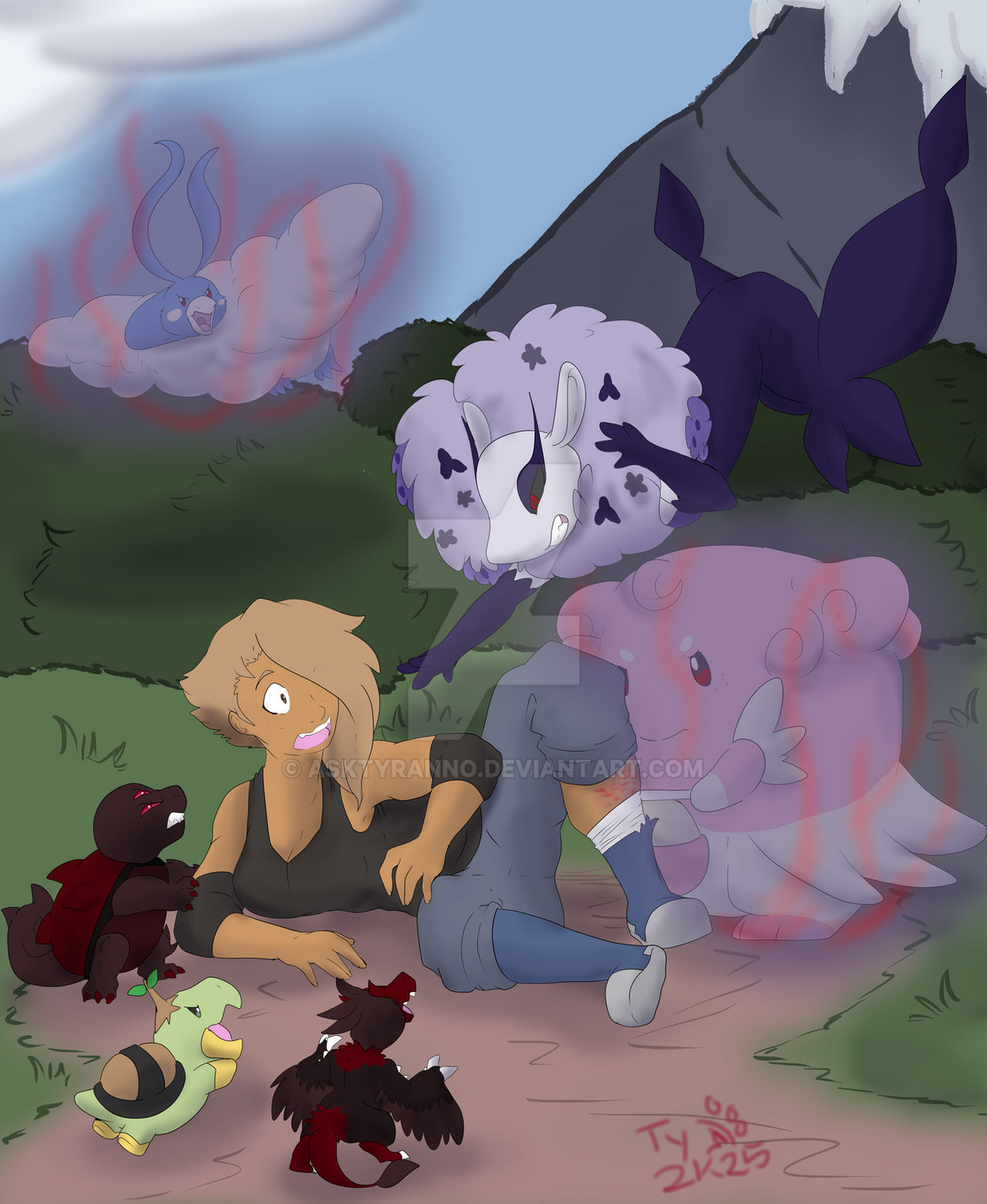 Pokemon Chris Rear View Chris Capture Adventures - 2 by AskTyranno on DeviantArt