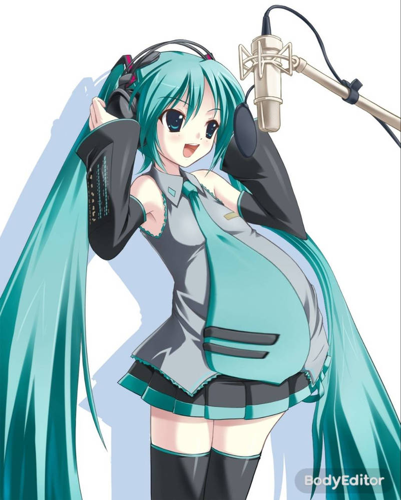 9 Months Pregnant Hatsune Miku By Photoshop2003 On DeviantArt 9 months pregnant hatsune miku by photoshop2003 on deviantart