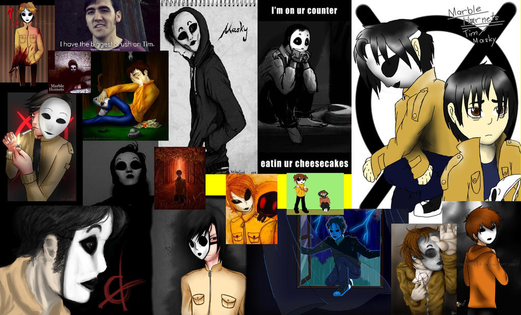 Masky Back View Masky Collage by AlwaysHunted on DeviantArt