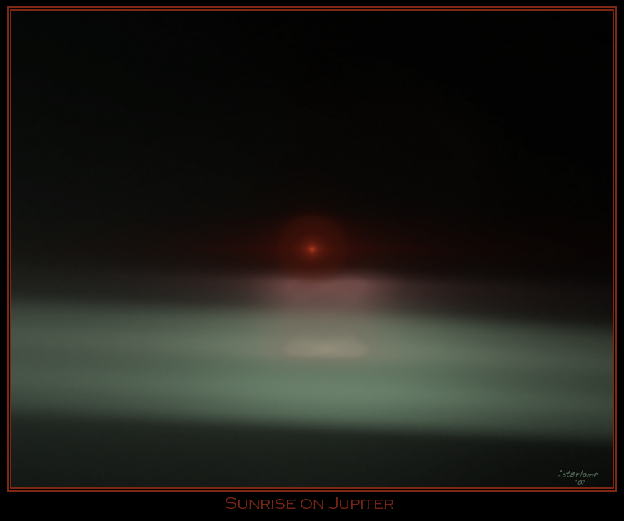 sunrise on jupiter