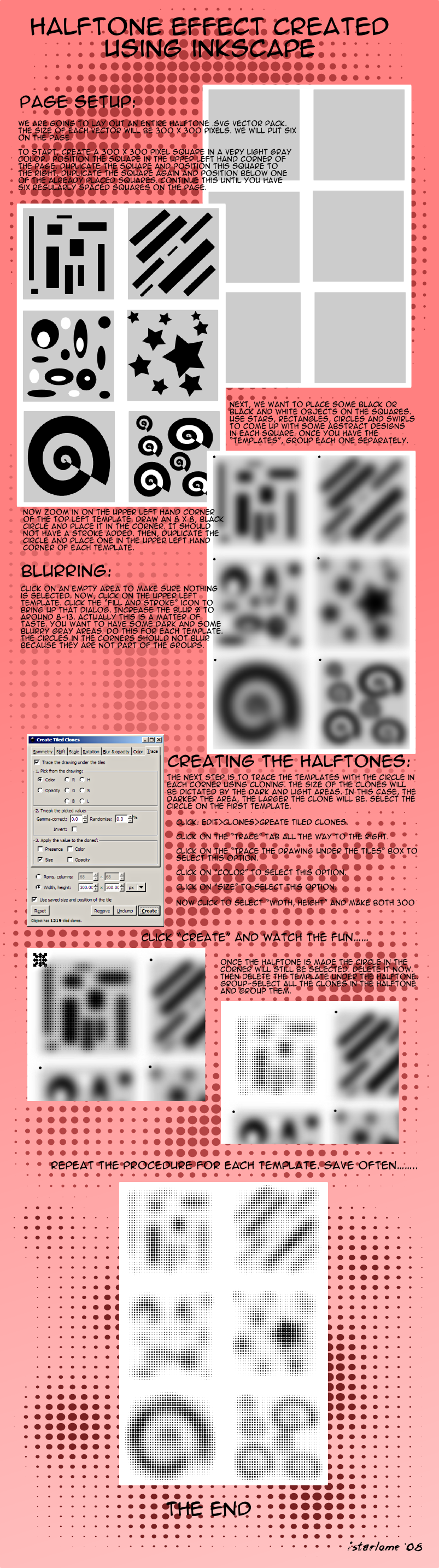 halftone effect in inkscape