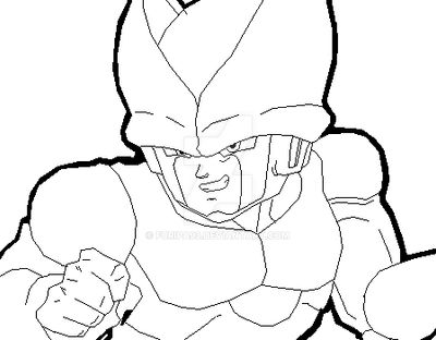 Cell Jr Pattern Cell jr lineart by Furipa93 on DeviantArt