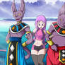 Commission: Beerus, Tenshi and Champa