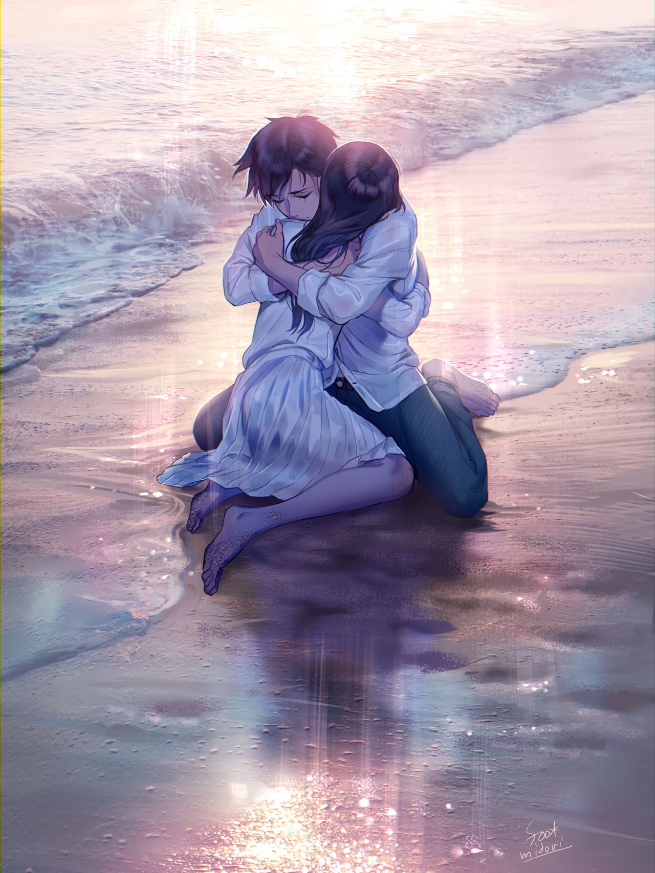 Hug Anim Hug anime wallpaper by jackjimfiverr on DeviantArt